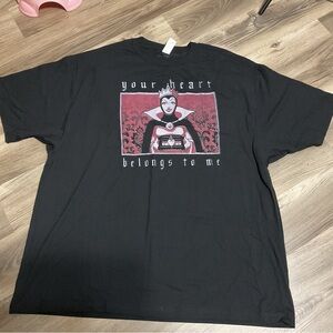 Snow White Black Short Sleeve Shirt Size 4XL NWOT